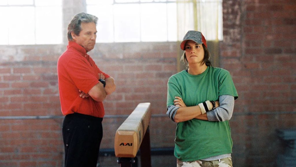 Jeff Bridges and Missy Peregrym in Stick It.